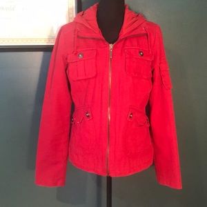 BB Dakota Red Hooded Jacket